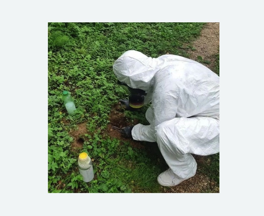 уничтожение кротов на участке в Войковском районе Москвы